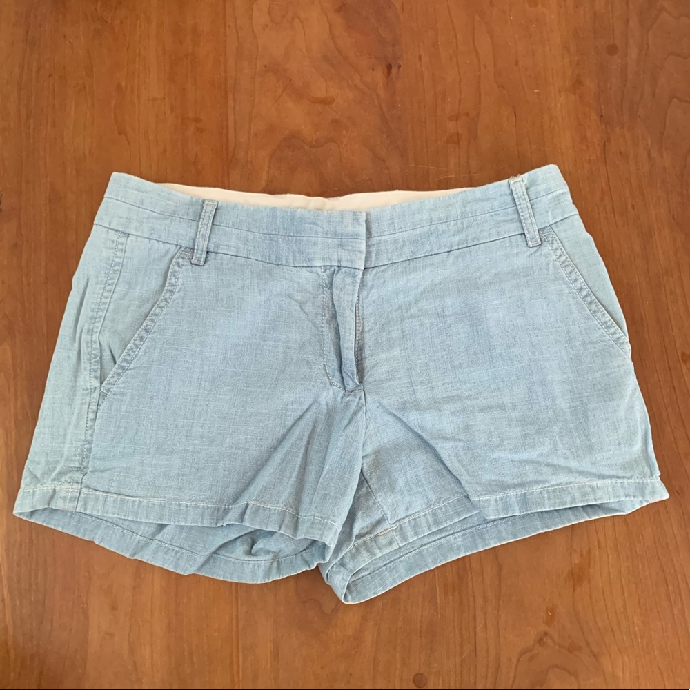 J Crew Jean colored cotton shorts